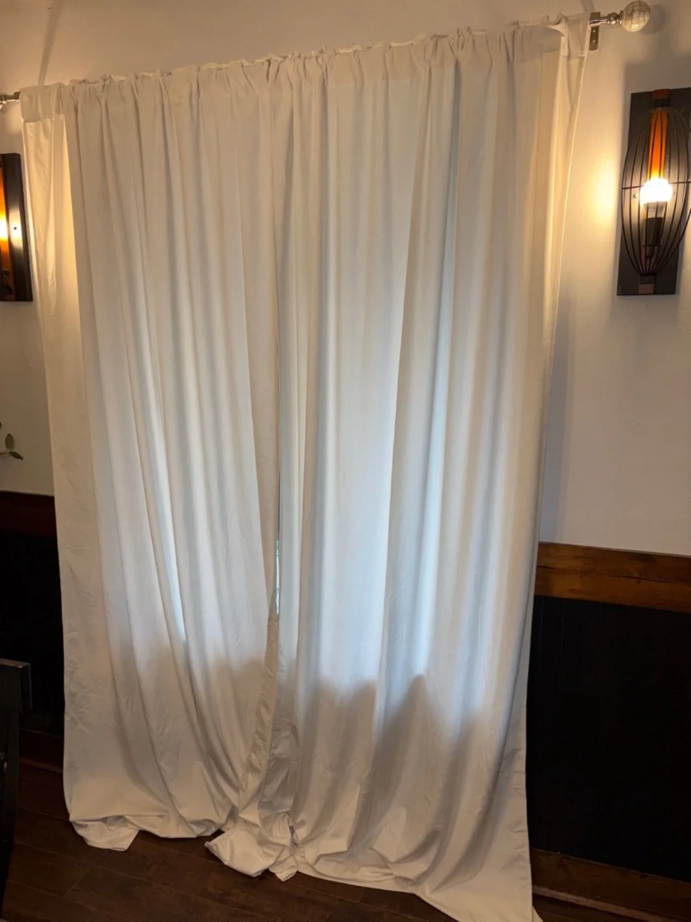 🪷MIULEE Ivory Velvet Curtains, 96